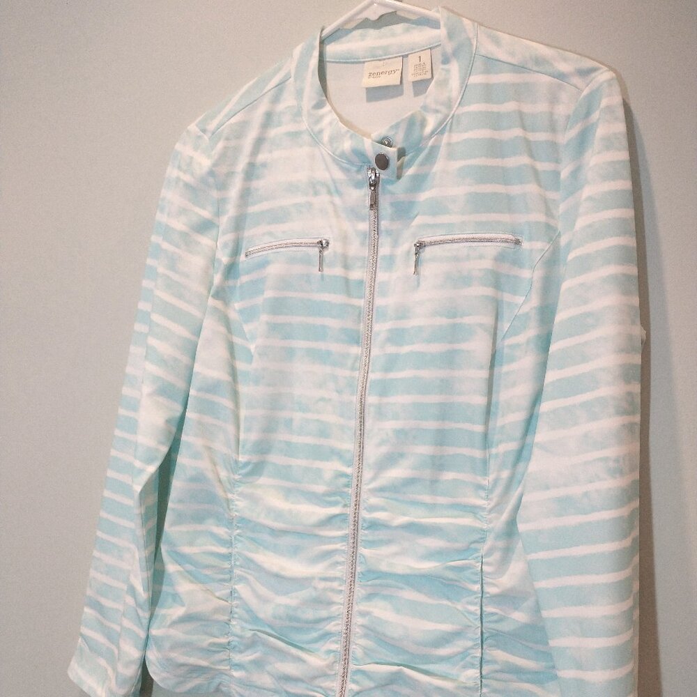 NWOT Zenergy by Chico's Lightweight Jacket Size 1